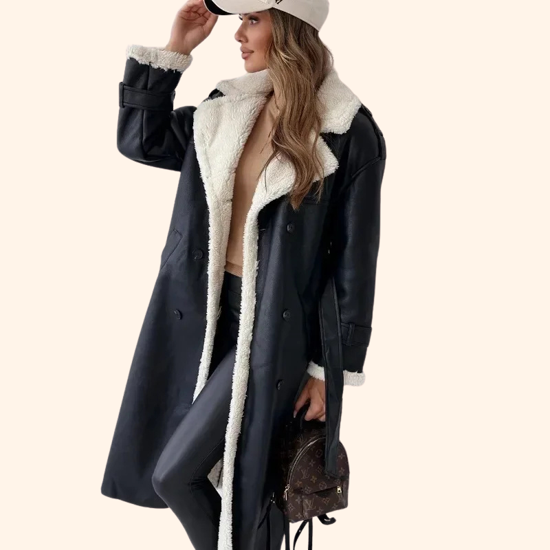 VEJLE LEATHER TRENCHCOAT