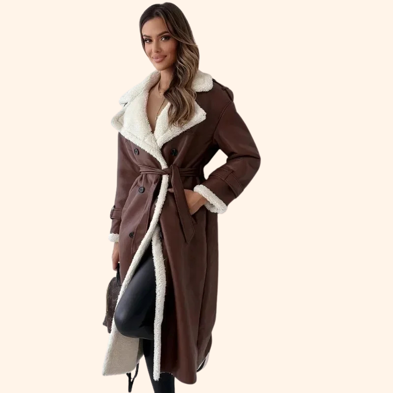 VEJLE LEATHER TRENCHCOAT