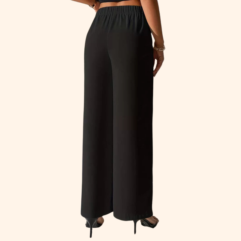 GENEVA SOLID COLOR WIDE LEG PANTS