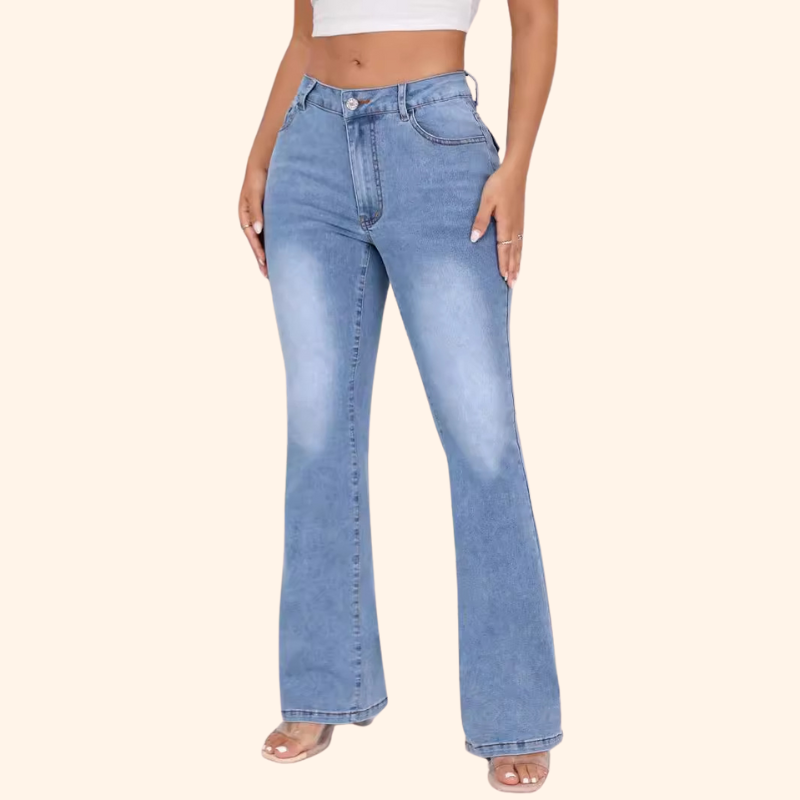 PARIS HIGH WAIST CASUAL LEG JEANS