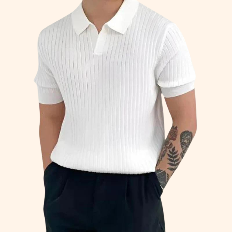 SITKA RIBBED COTTON POLO